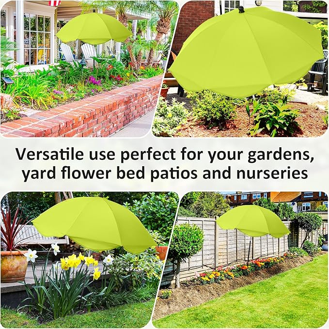 26 Inch Plant Umbrellas for Outdoor Plants Garden Umbrella Shade for Potted Plant, Garden Bed Flower Pot Provide Shade to Defend Blazing Sun