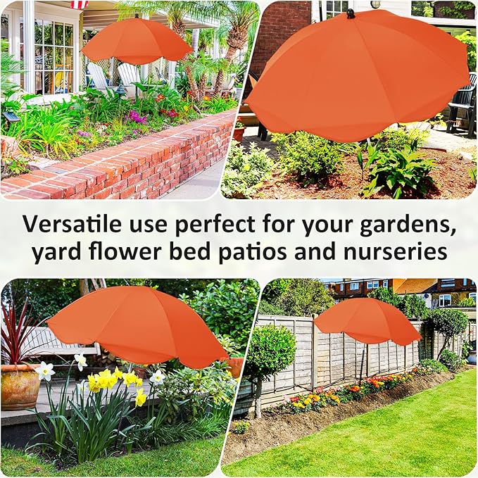 26 Inch Plant Umbrellas for Outdoor Plants Garden Umbrella Shade for Potted Plant, Garden Bed Flower Pot Provide Shade to Defend Blazing Sun