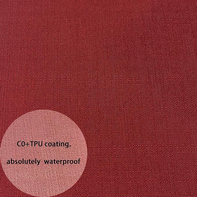 20"x20" Outdoor Universal Cushion Set of 1, Patio Cushions with Handles & Tiesi, Water-Proof Stain-Resistant UV Resistant Weather Resistant High Resilience Foam with YKK Zippers,Chili