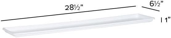 Root & Vessel 10302, White, Countryside Flower Box Tray, White, 30-inch