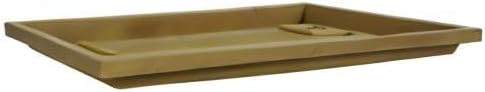 The HC Companies Venetian Rectangular Plant Tray - 17.5" Saucer for 18" Planter Pot, Plastic Drip Tray for Drainage - Indoor & Outdoor Use, Sandstone