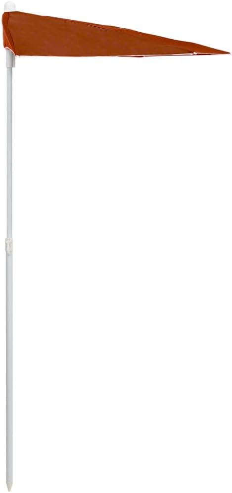 Garden Half Parasol with Pole,Sun Shade Umbrella,Outdoor Umbrellas,Patio Umbrella,Table Umbrella,Picnic Umbrella,for Patios,Gardens,Balconies,Decks, 70.9"x35.4" Sand