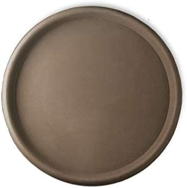 Crescent Garden Universal Round Planter Saucer, Heavy Duty Drainage Dish for Plant Pots, Extra Large Plant Dishes Saucer, Indoor & Outdoor Plant Tray - Rust (19.75 inch Inner, 22 inch Outer Diameter)
