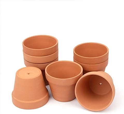 CFKJ [26 Pack] 4" Planter Nursery Pots Terracotta Pot Clay Pots Clay Ceramic Pottery Cactus Flower Pots Succulent Nursery Pots Garden Terra Cotta Pots with Drainage Hole (26)