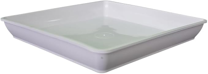 10pcs Square Plastic Plant Saucer Indoors Plant Drip Tray Outdoors Flower Pot Tray,4.65"