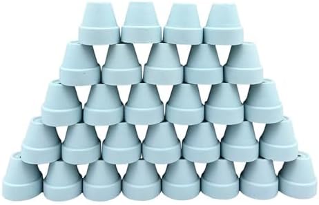 Mini Pastel Terracotta Pots for Micro Gardens – 30 Pack, 1.7” Tiny Breathable Clay Planters, Macaron Colors, for Moss, Fairy Gardens, Dollhouses, and Succulents (Blue, 1.7 Inch)