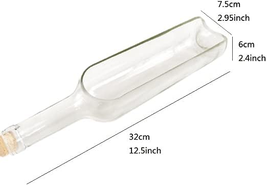 Wine Bottle Cutting pots, Succulent Planter,Flower Pot,Glass Candle Holder,Fruit Salad Tray Table Decoration Glass Art Crafts for Bar Cafe Restaurant(5PCS-Tran)