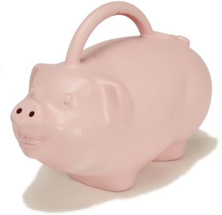 Pig Watering Can, Pink, 1.75 Gallons