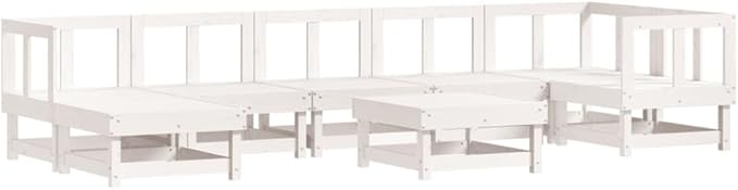 Garden Lounge Set White, Anthracite Outdoor Patio Set Garden Seating Ensemble for Pond Outdoor