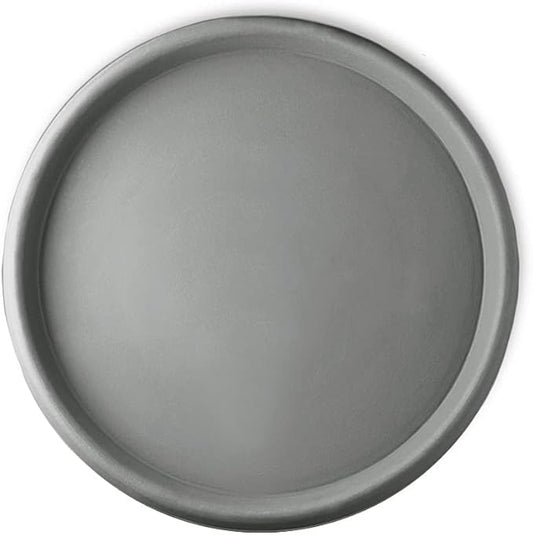 Crescent Garden Universal Round Planter Saucer, Drainage Dish for Pots, Large Plant Dishes Saucer, Outdoor Plant Trays - Ash(19.75" Inner, 22" Outer Diameter)