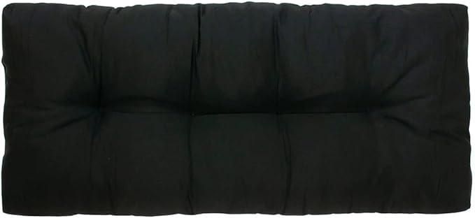 FUNHOME Outdoor Bench Cushion 45 x18 inch with Non-Slip Grips,Water Resistant Porch Swing Cushion,Bench Pillow Pads,Tufted Cushions for Patio Garden Furniture,45" Seat Cushions(Black)