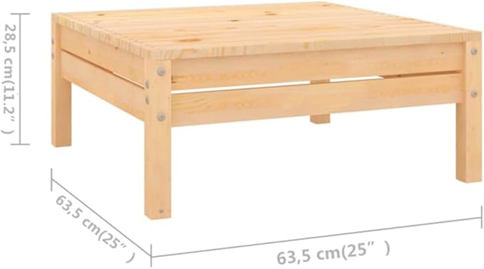 SKM 8 Piece Garden Lounge Set Solid Wood Pine (Weight-67KG)-2984