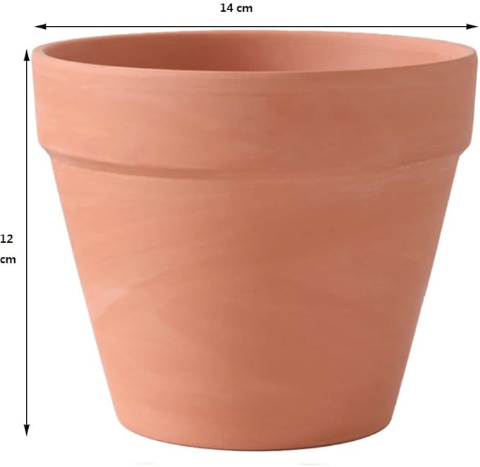 OLEEP Clay Pots - 10 Pack (5.5 inch) Large Terra Cotta Plant Pot with Drainage Hole,Garden Pots, Clay Planters Pot, Terracotta Pot for Indoor Outdoor Plant