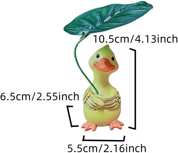Adorable Animal Garden Statue with Umbrella - Charming Outdoor Decor for Yard, Patio, or Garden (The Yellow Duck Holding an Umbrella)