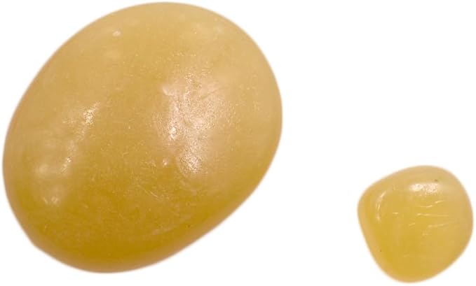 QTTLLI 20Pcs 4.5CM Large Glow Pebbles Glow in The Dark Decorative Stones Rocks for Garden Path Walkway Yard Fish Tank, Brown Yellow