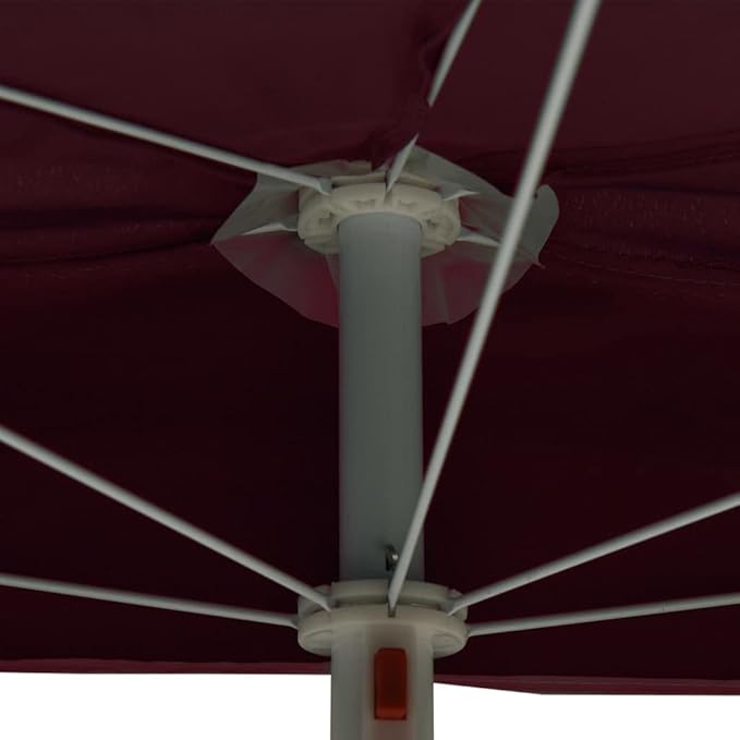 Garden Half Parasol with Pole,Sun Shade Umbrella,Outdoor Umbrellas,Patio Umbrella,Table Umbrella,Picnic Umbrella,for Patios,Gardens,Balconies,Decks, 70.9"x35.4" Sand