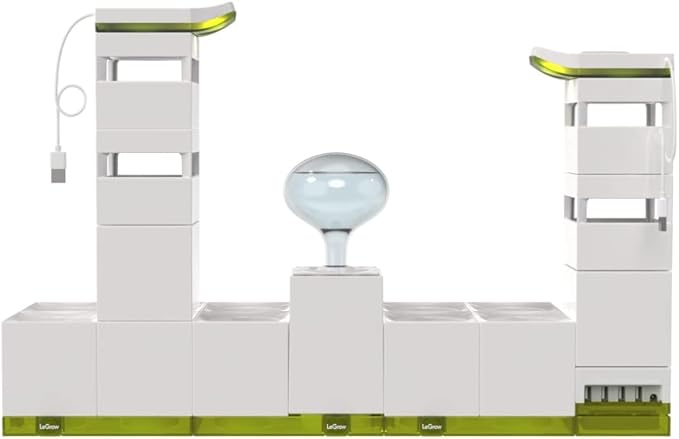 LeGrow Home Garden, Enjoy The Natural Landscape Daily, Automatic LED Grow Light, 7 Days Watering Free Ecosystem, Modular Design Fits Any Space, Write, [Plants NOT Included].