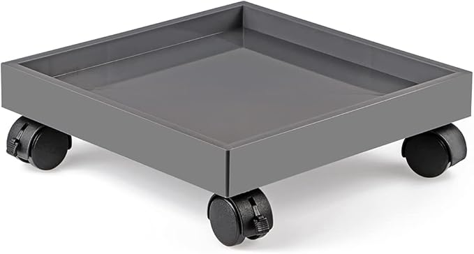 Skelang Square Wheeled Plant Dolly - ABS Planter Trays, Heavy Duty, Load Capacity 110 Lbs