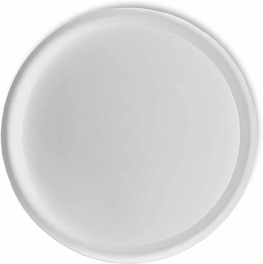 Crescent Garden Universal Round Planter Saucer, Heavy Duty Drainage Dish for Plant Pots, Large Plant Dishes Saucer, Indoor & Outdoor Plant Tray - Cloud White (23 inch Inner, 25.50 inch Outer Diameter)
