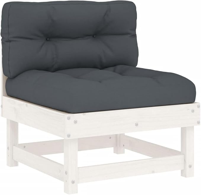 Garden Lounge Set White Garden Seating Ensemble Outdoor Furniture Set for Pond Deck