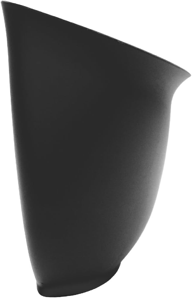 The HC Companies 8 Inch Garden Wall Planter - Plastic Hanging Plant Pot for Indoor Outdoor Flowers, Herbs, Black (Pack of 2)