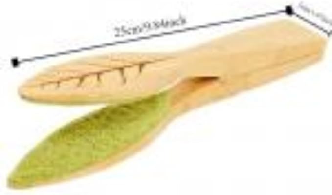 Plant Leaf Lint Cleaner Cleaning Tool Plant Leaf Cleaning Tongs Garden Yard Wood Handle Portable Plant Accessories