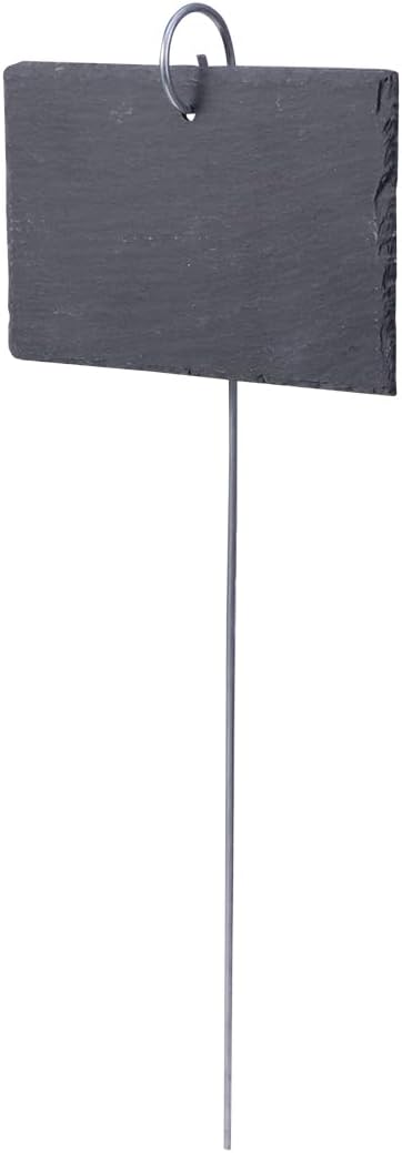 Hemoton Hanging Label with Rust-Resistant Iron Rod 3.93X2.75 Inch Garden Plant Marker Sign for Flower Beds Pots and Planters Outdoor Use