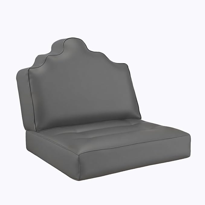 Deep Seat Patio Cushion Set 24 x 24 Inch,Filled with High-Support Sponge+ Pearl Cotton,Waterproof & Fade Resistant,with Backrest and Removable Cover,Outdoor Deep Seat Set for Patio Furniture