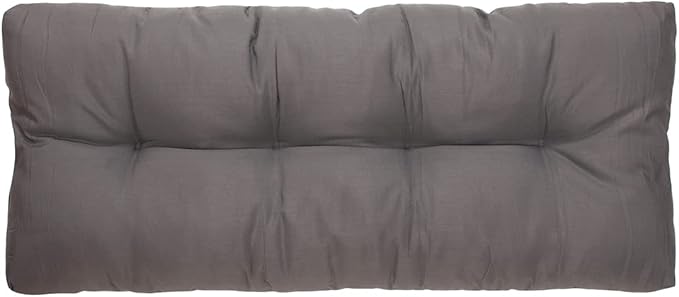 FUNHOME Outdoor Bench Cushion 48 x18 inch with Non-Slip Grips,Water Resistant Porch Swing Cushion,Bench Pillow Pads,Tufted Cushions for Patio Garden Furniture,48" Seat Cushions(Granny Gray)