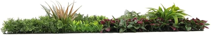 ULAND Artificial Topiary Hedges Panels, Ivy Fence Mat,Verticial Garden Privacy Fence Screen Greenery Wall Backdrop Decor, Garden Privacy Screen Fence（L07801H） 40x40‘’