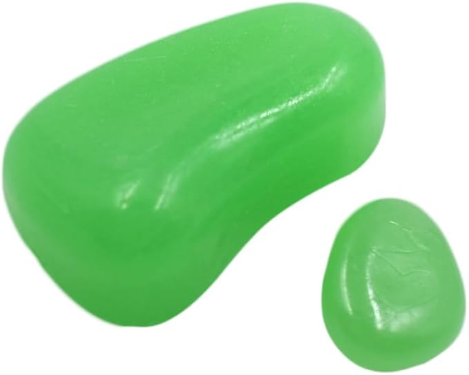 QTTLLI 20Pcs 4.5CM Large Glow Pebbles Glow in The Dark Decorative Stones Rocks for Garden Path Walkway Yard Fish Tank, Green