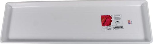 Root & Vessel 10242, White, Countryside Flower Box Tray, Medium (22.25” x 6.5”)