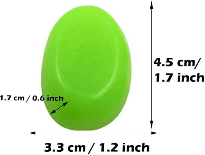 QTTLLI 20Pcs 4.5CM Large Glow Pebbles Glow in The Dark Decorative Stones Rocks for Garden Path Walkway Yard Fish Tank, Grass Green
