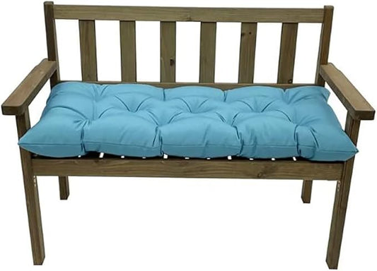 Outdoor Waterproof Bench Cushions Garden Bench Cushion Tufted Chair Pad 20 x 40 in Replacement Seat Pad Cushion Teal