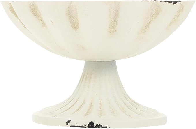 Kichvoe Vintage Iron Vase Retro Metal Flower Pot Small Planter 5.11X5.11X3.34 Inches Decorative Centerpiece for Home Tabletop