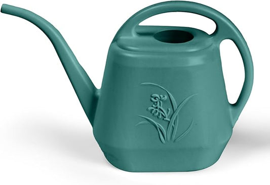 Plastic Watering Can - for Indoor and Outdoor Plant - 1/2 Gallon - Green