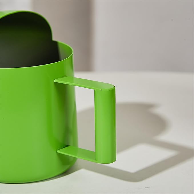 Watering Can for Indoor Plants, Small Watering Cans Sprinkling Pot for Greenhouse Garden Flower Plants, Stainless Steel Long Spout Water Can for Outdoor Watering Plants, 300ML/0.08 Gallon (Green)