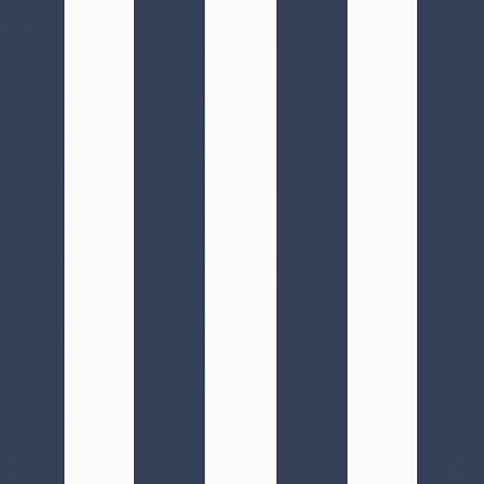 Arden Selections Rocking Chair Cushion, 19 x 18, Rain-Proof, Fade Resistant, Cushions for Rocking and Outdoor Chairs 18 x 19, Sapphire Blue Cabana Stripe (Pack of 4)