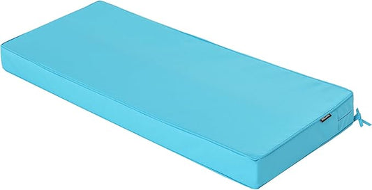 Outdoor Bench Cushions 48 x 18 Inch Thick Waterproof Porch Swing Cushions with Tie Patio Furniture Chair Cushion Bench Pad Color Fastness Backyard Seat Pads Teal