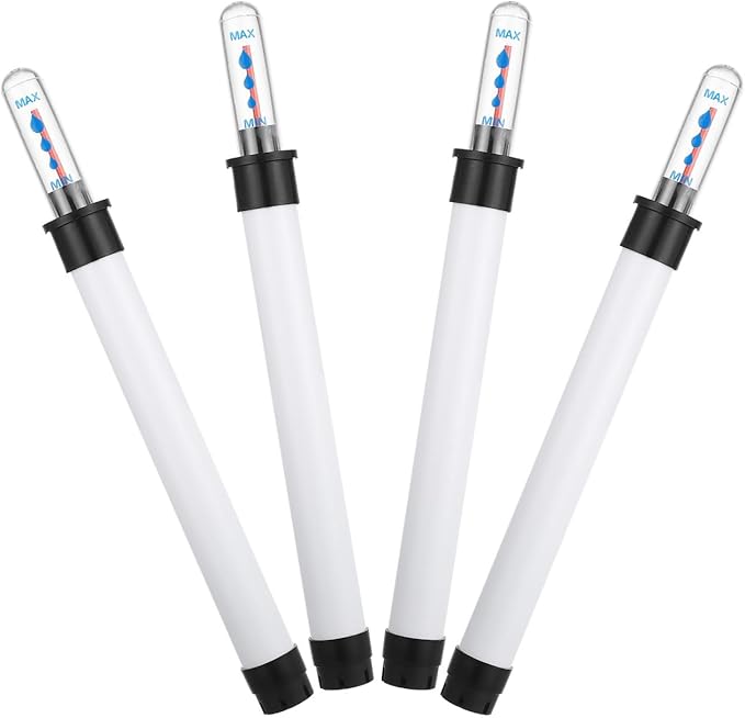 Water Level Gauge - 4 Pack Plant Water Meter for Flower Pots Soil Moisture Indicator No Battery Needed for Garden and Home Use