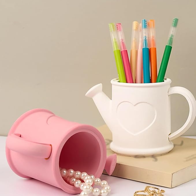 Watering Can Shape Container Resin Molds Candle Holder Silicone Mold Unique Storage Jar Succulent Planter Pot Mold Jewelry Trinket Tray Plate Mould Storage Box DIY Art Crafts for Resin Casting DIY