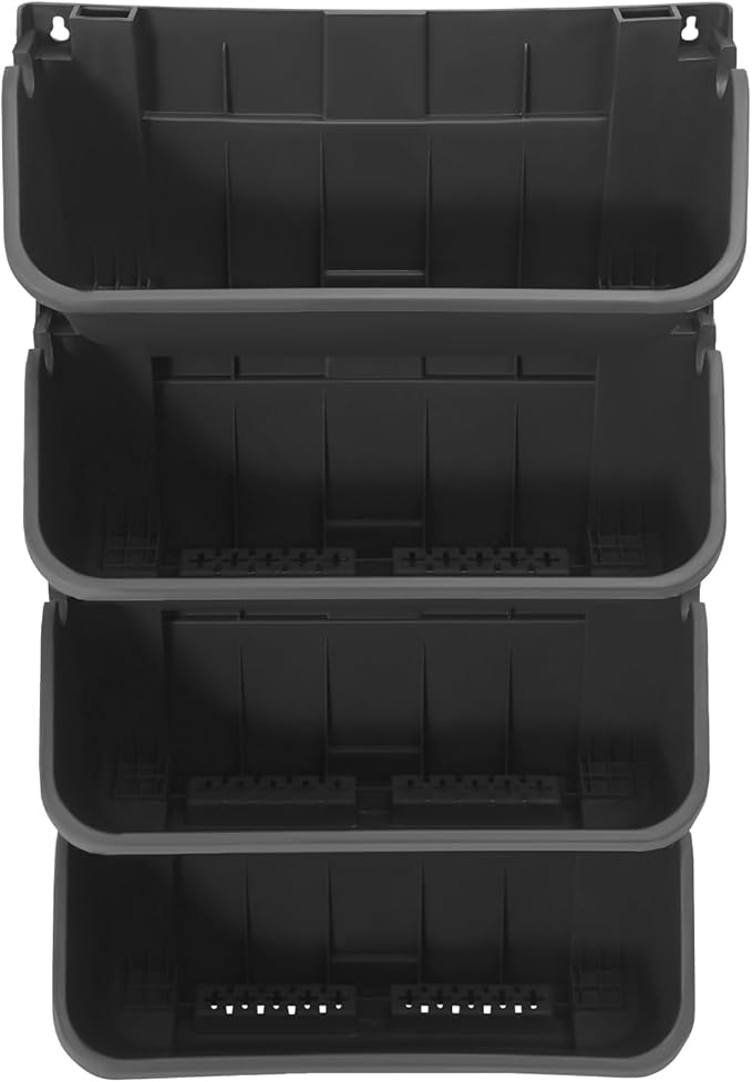 16 Pack Vertical Garden Planter,13 inch Wall Mounted Planter for Patio Indoor Outdoor Decor, Garden Self Watering Pot Balcony Plant Vegetable Fruit Herb Hanging Pocket Holder Flowerpot (Black)