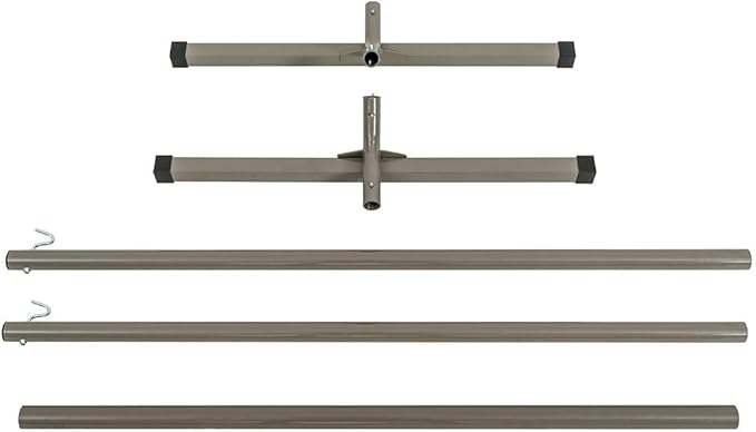 Lazy Daze Hammocks Outdoor 12 Feet Hammock Stand Heavy Duty Coated Steel Tube Frame, for Indoor Porch Patio Garden Backyard Hammocks, 450 Pounds Weight Capacity, Tan
