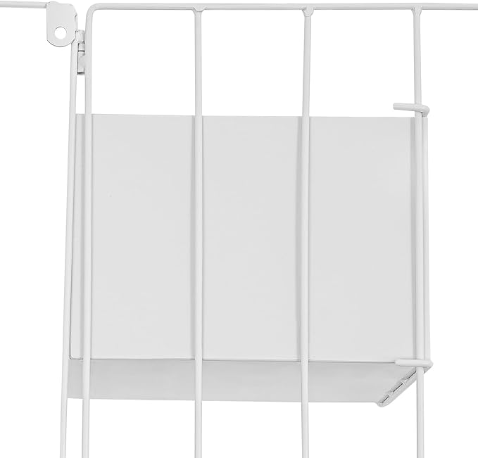 Vertical Garden Wall Planter, Wall Mounted Plant Holder with Grid and 3 Pots, Indoor Outdoor Hanging Garden Planter for Patio Herb Load Capacity 44.09 lbs 19.69x19.69inch (White)