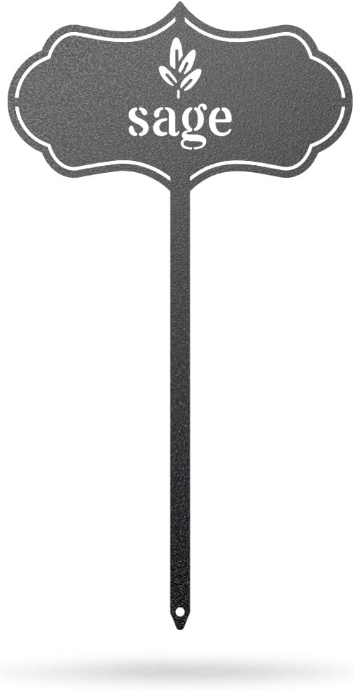 RealSteel - Seed & Plant Markers - Indoor/Outdoor Herb Garden Stakes - Elegant Fruit/Vegetable Seed Labels - Durable Plant Tags for Pots - Classy Design for Farmhouse/Greenhouse (Sage)