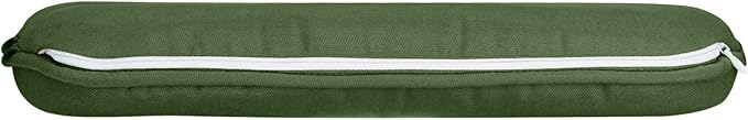 SleepMan Outdoor 17"x16" Chair Cushions with Ties Set of 6, Water Resistant All Weather U-Shape Seat Pads for Patio Garden Furniture Indoor Fade Resistant Patio Cushions (Moss Green)