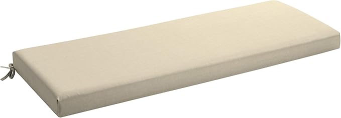 Arden Foam Outdoor Bench Cushion, 48 x 18, Made with ProFoam, Rain-Proof, Fade Resistant, Tan Leala