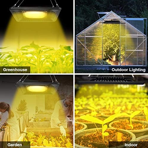 Relassy 150W Waterproof Plant Light, Outdoor Grow Light,Sunlike,Full Spectrum LED Grow Lamp,Without Noise,Ultra Thin,Heat Dissipation,for Seedling Growing Blooming Fruiting