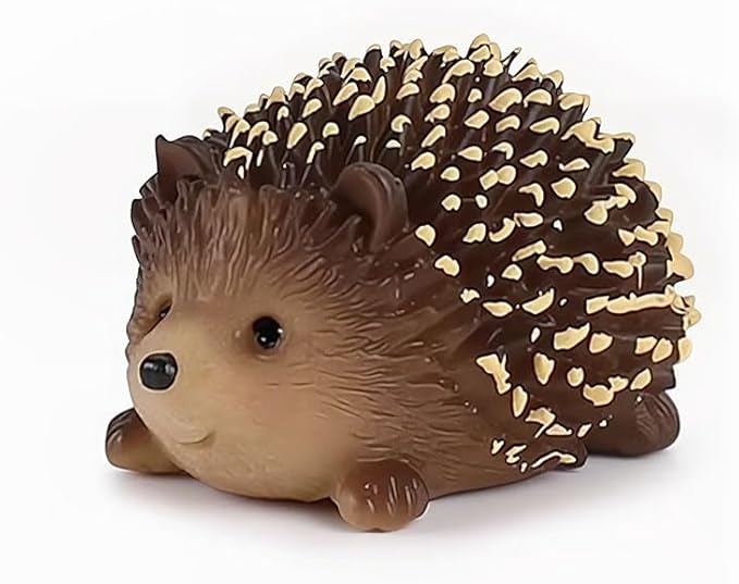 1PCS Miniature Hedgehog Figurines Adorable Garden Statue Decoration Lively Animal Sculpture Hedgehog Ornaments for Home Patio Lawn Outdoor C