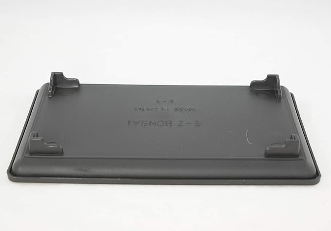 1 Rectangular Black Plastic Humidity/Drip Tray for Bonsai Tree & Indoor Plants - 9 inchx 6 inchx 1 inch